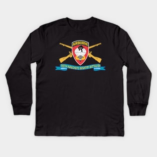 555th Parachute Infantry Battalion - SSI w Br - Ribbon X 300 Kids Long Sleeve T-Shirt